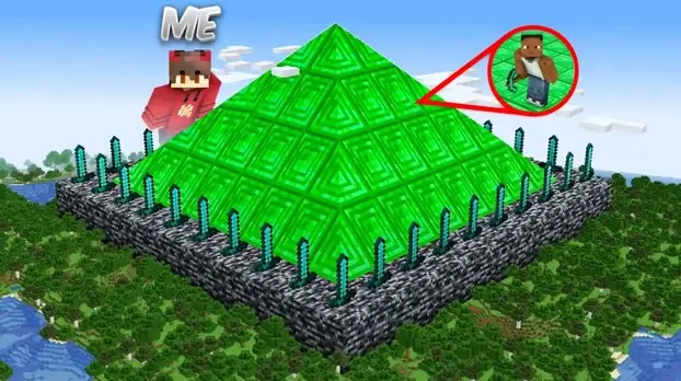 I Trolled My Brother with GIANT illegal Base in Minecraft..!