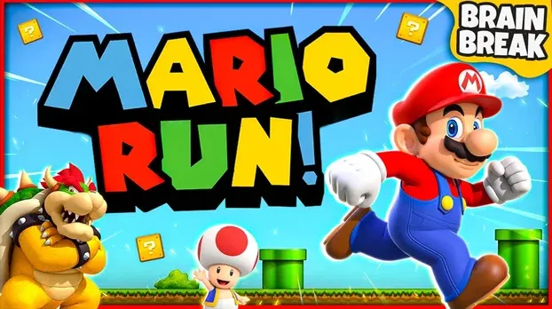 Mario Run | Mario Brain Break | Super Mario Games For Kids | GoNoodle